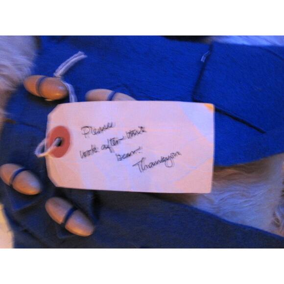 Paddington Bear Plush Doll Gabrielle Designs England 1981 Blue Raincoat Vintage! - Picture 6 of 6